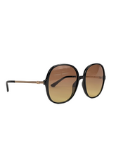 Cargar imagen en el visor de la galería, Lentes de Sol para Mujer Guess, Armazón Negro con Lentes Ámbar Gradiente GU7844 - 01F