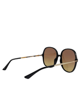 Cargar imagen en el visor de la galería, Lentes de Sol para Mujer Guess, Armazón Negro con Lentes Ámbar Gradiente GU7844 - 01F