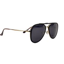 Cargar imagen en el visor de la galería, Lentes de Sol Unisex Marioni, Armazón Dorado con Clip-On Polarizado M3410C - C2