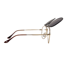 Cargar imagen en el visor de la galería, Lentes de Sol Unisex Marioni, Armazón Dorado con Clip-On Polarizado M3410C - C2