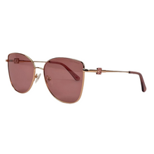 Cargar imagen en el visor de la galería, Lentes de Sol para Mujer Cloe, Armazón Dorado con Lentes Rosadas Polarizadas SLE 51510 - RGLD62