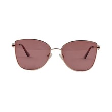 Cargar imagen en el visor de la galería, Lentes de Sol para Mujer Cloe, Armazón Dorado con Lentes Rosadas Polarizadas SLE 51510 - RGLD62