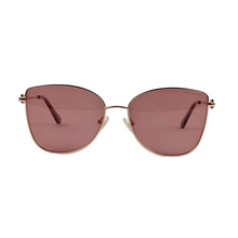 Cargar imagen en el visor de la galería, Lentes de Sol para Mujer Cloe, Armazón Dorado con Lentes Rosadas Polarizadas SLE 51510 - RGLD62